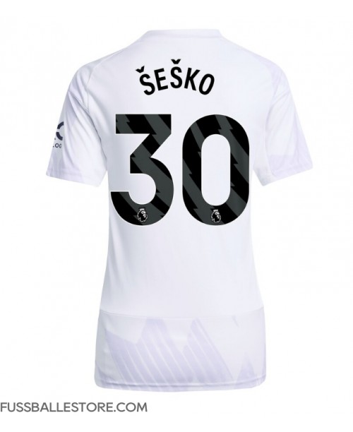 Günstige Manchester United Benjamin Sesko #30 Auswärtstrikot Damen 2025-26 Kurzarm Günstige Manchester United Benjamin Sesko #30 Auswärtstrikot Damen 2025-26 Kurzarm